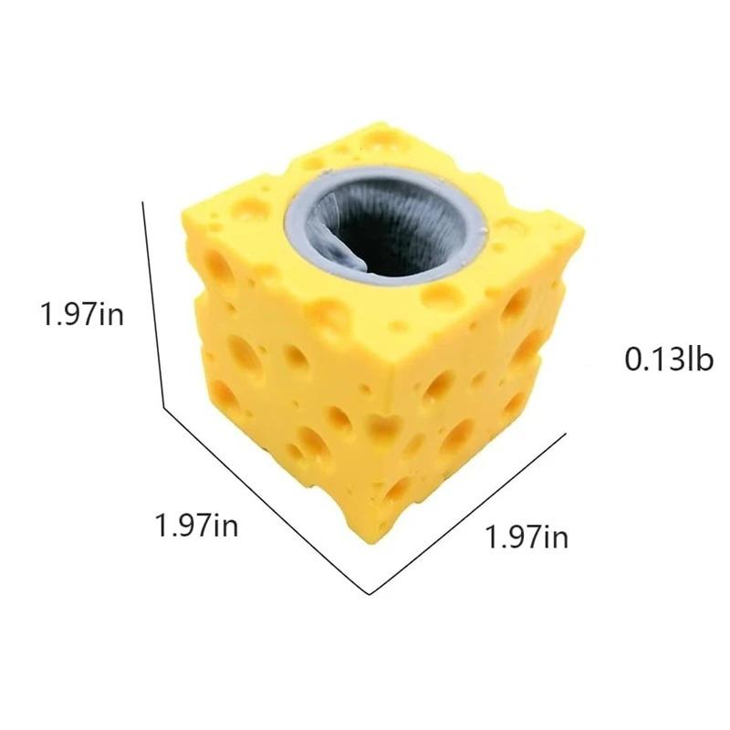 Pop-up Legrační myš a sýrový blok squeeze antistresová hračka na schovávanou postavu hračky pro úlevu od stresu pro děti pro dospělé