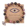 Lucky Turkish Evil Eye Pendant Beads Bracelet Handmade Natural Stone Charm Elastic Bangles Men Women Fashion Yoga Energy Jewelry