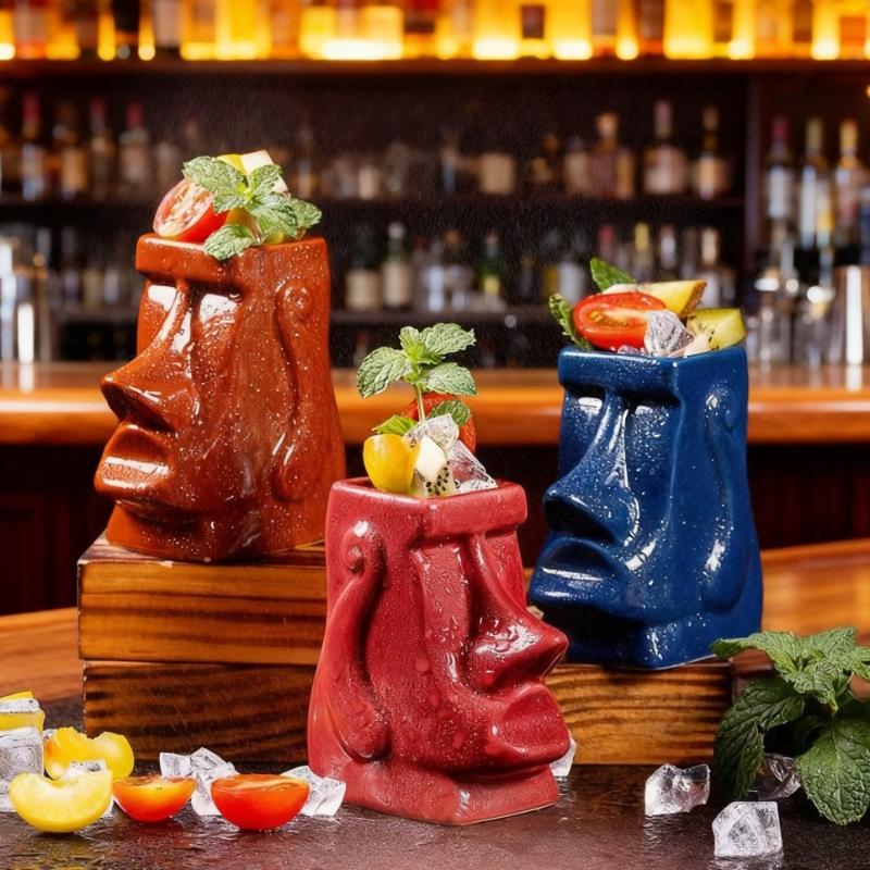 Creative Ceramic Mug Hawaiian Cocktail Mug Wine Cup Home Decor Home Decoration Accessories Gothic Decor Statues for Decoration