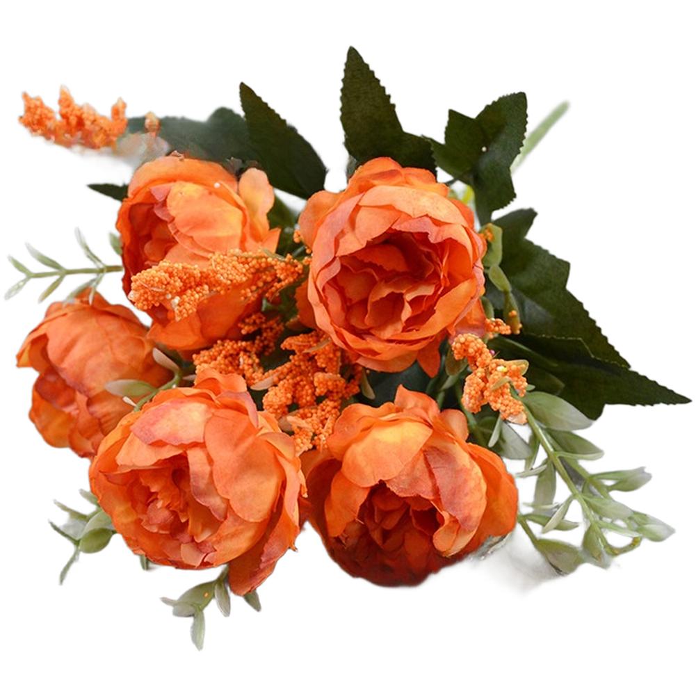 Peony Bouquet 5 Head Peony Bouquet Handcrafted Embossed Petals