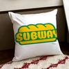 SSubway Cushion Cover Reversible Soft Durable Pillow Cover Home  Car MultiScene Use for Daily Comfort