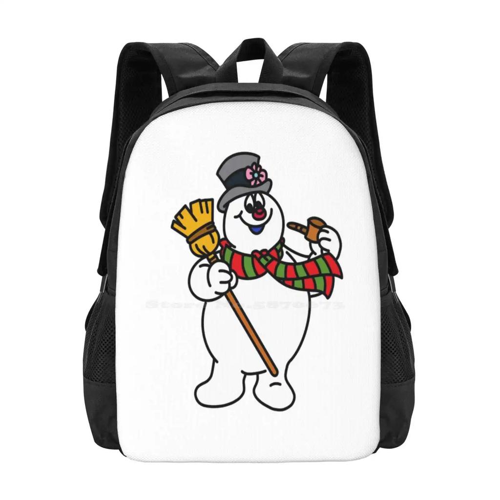 Frosty The Snowman Hot Sale Backpack Fashion Bags Frosty The Snowman Christmas Vibes Jolly Happy Soul Corn Pop Pipe Nose