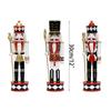 30cm Christmas Nutcrackers Ornament Hand Painted Doll Wood Solider King Figurine Tabletop Decorations for Home Bedroom