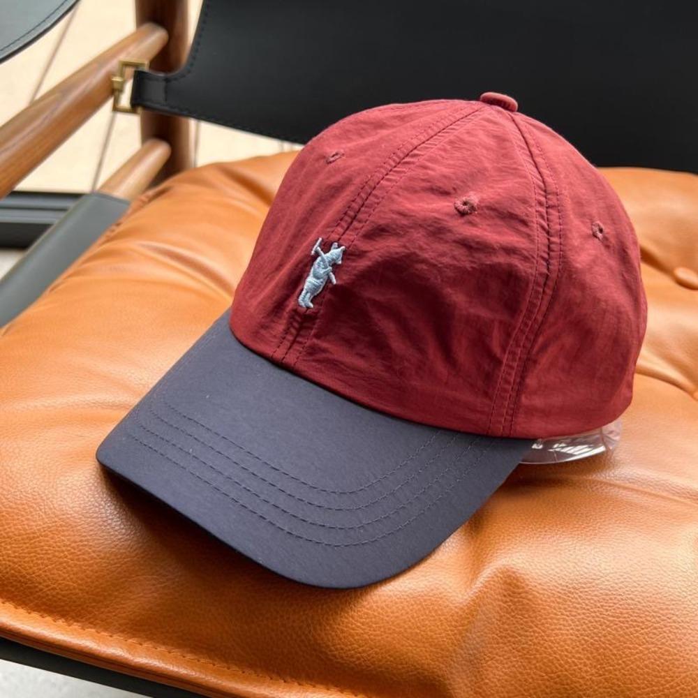 Exquisite Embroidery Sports Baseball Cap Splicing Color Breathable Hip Hop Hat Quick-drying Lightweight Duck Tongue Hat