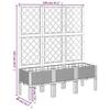 VidaXL Planter with Trellis, Raised Bed, Flower Box, Plant Pot, Flower Box Garden Patio Terrace Outdoor, 367928
