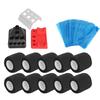 10pcs Tattoo Pen Elastic Bandage 200pcs Blue Tattoo Machine Pen Covers 3pcs Tattoo Ink Cup Holder Color Rack
