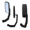 Pair Universal Motorcycle Bike Rectangle Rear View Mirrors 8mm 10mm Carbon Fiber