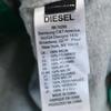 DIESEL Back logo print Nylon Zip hoodie 10 Green system Kid's Used