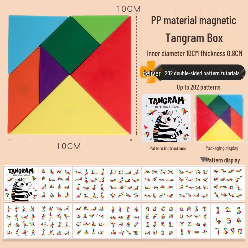 

Magnetic Tangram Toy for Children s Early Education and Teaching Aid