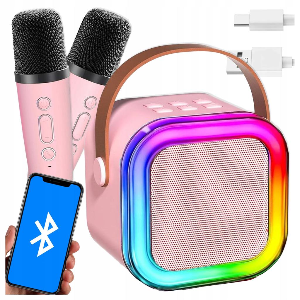 [PACZA] Karaoke Set for Kids 2x Microphone + BLUETOOTH Speaker Z3345R