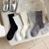 Ballet Style Stacked Socks Mid-Leg Socks Pure Cotton Summer Thin Hollow Mesh Lace Stockings With Small Sandals