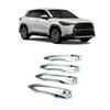 Versatile 4PCS ABS Chrome Door Handle Cover Protective Covers Trims For Toyota Corolla Cross 2020 2021 Car-Styling Accssories