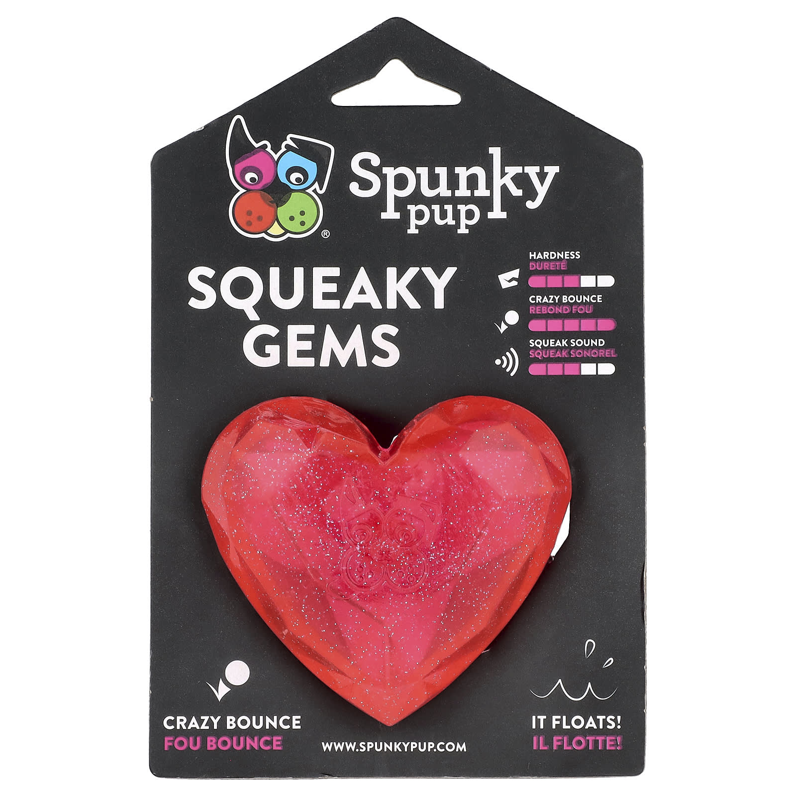 

Spunky Pup, Squeaky Gem, Heart, 1
