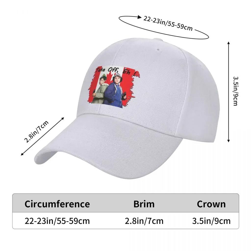 Bob And Doug McKenzie Take Off Eh! - Vintage Canadian Comedy SCTV Baseball Cap Beach Bag Sun Cap Woman Men's