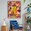 Feminist Wall Art Posters We Rise By Lifting Quote Canvas Painting Prints Women Power Girl Power Pictures for Living Room Decor No Frame