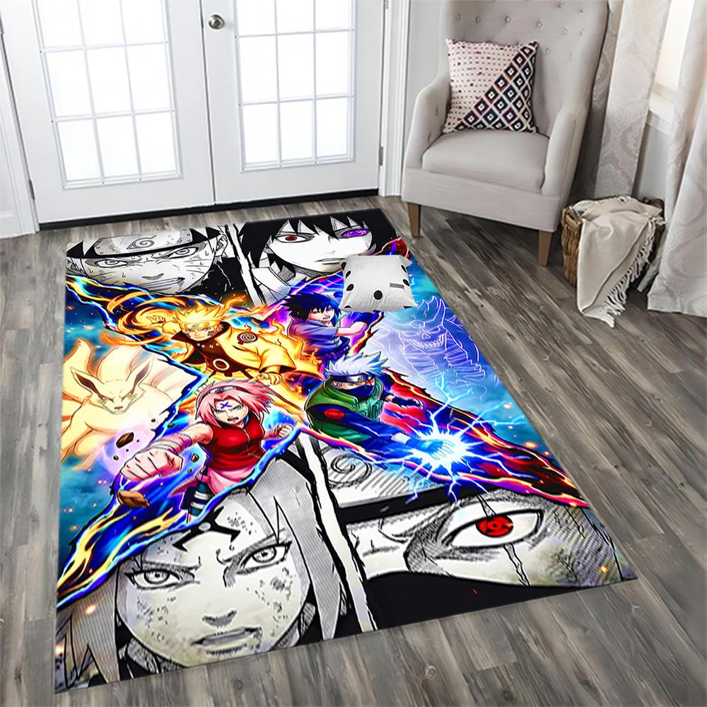 Naruto's Fire Mode for Living Room, Bedroom Rug, Study Room, Hallway Decoration, Perfect for Home Decoration or Holiday Gifts