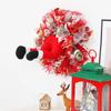 2024 New Years Elf Legs Figure Christmas Tree Decor for Wall Garland 40cm Christmas Wreaths with Plush Elf Legs Xmas Door Wreath