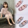Pantofi din piele pentru copii Primăvară Toamnă Eleganți Pantofi de petrecere pentru fete Mărgeluțe la modă Papion Pantofi de prințesă pentru copii pentru nuntă Decolteu mic