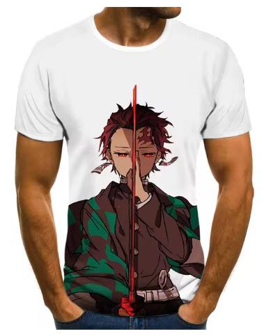 Ghost Annihilation Blade 3D Printed T-Shirt Men's and Women's Summer Fashion Casual Short Sleeve Neutral Harajuku Street Trend Super