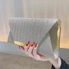 Glitter Clutch Purses for Women Evening Bags Flap Envelope Handbags Wedding Party Prom Clutch In Silver and Gold