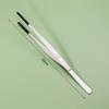 Pet Feeding Accessories: Straight and Curved Stainless Steel Tweezers with Rubber Tips for Aquarium Reptiles