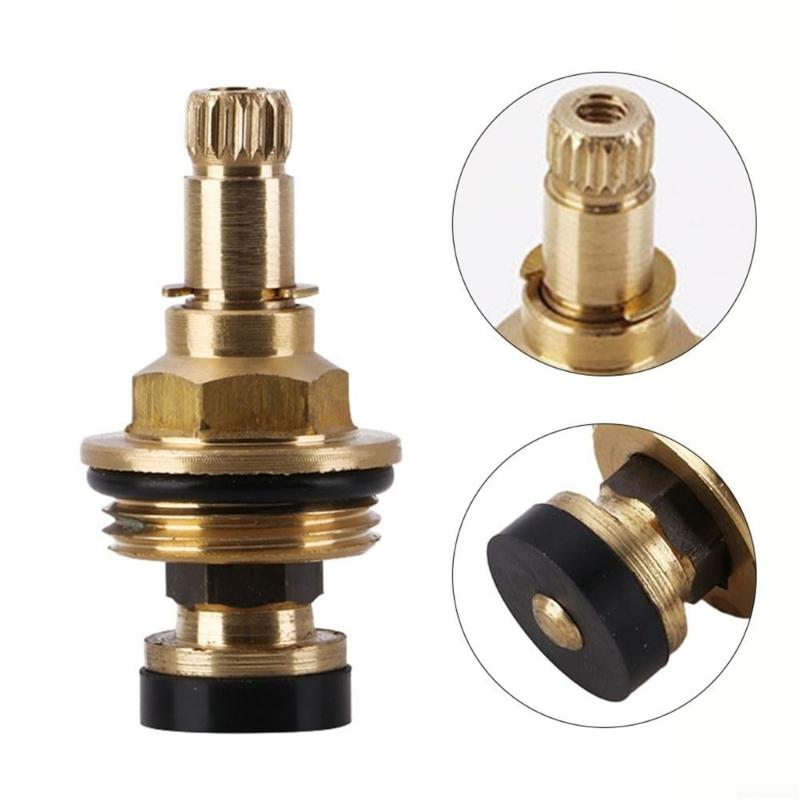 Reliable Brass Faucet Cartridge Replacement Easy To Install Brass Tap Valves Core for Drip Frees Hot & Cold Water Taps