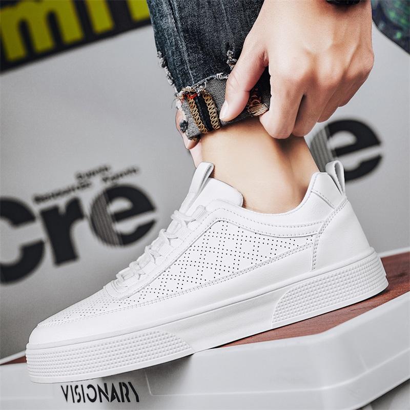 Men’s Summer New Small White Shoes Breathable Flat Shoes Casual Fashion Student Shoes