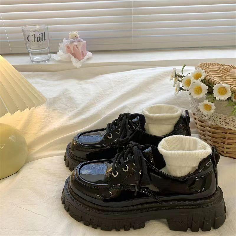 Woman Pumps with Medium Heels Diamond Loafers Shoes for Women Black Round Toe Vacation 39 Lastest Korean Style Slip on Offer Non