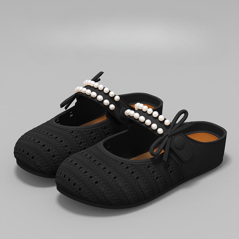 

Новые женские туфли и шлепанцы на толстой подошве для ношения на открытом воздухе на пляже Fits 39-40 чёрный