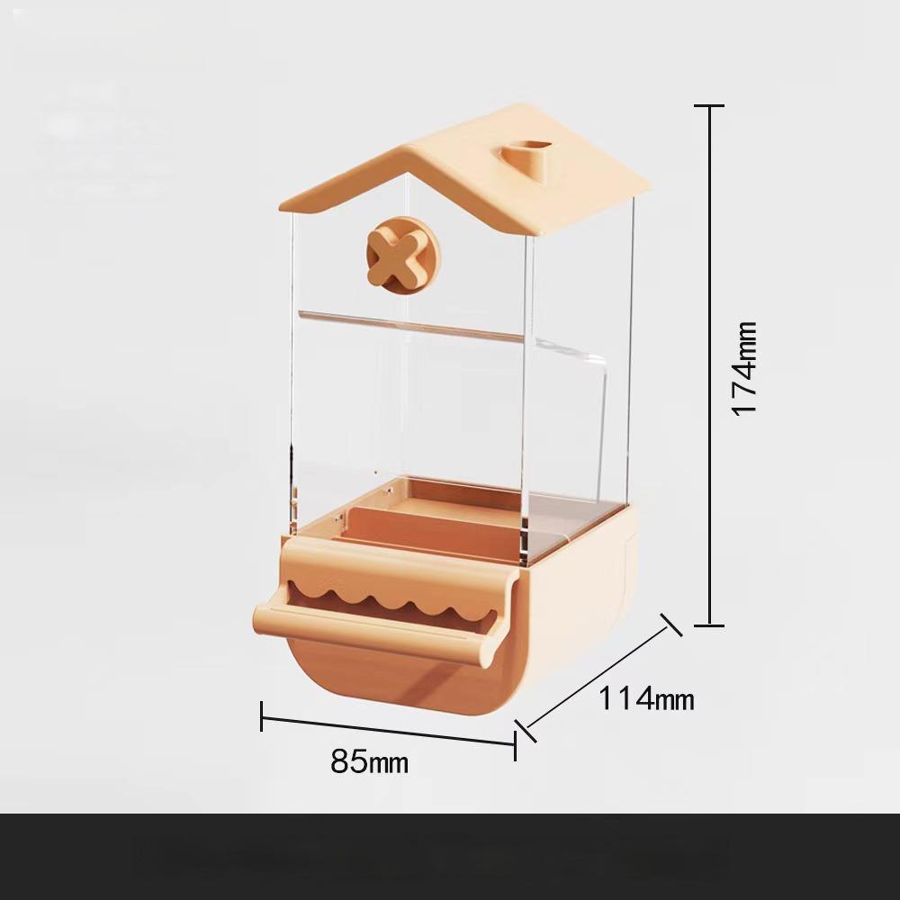 Automatic Bird Feeder with Hanging Design No Electricity Needed  Durable Parrot Spill-proof Bird Feeder/Dispenser