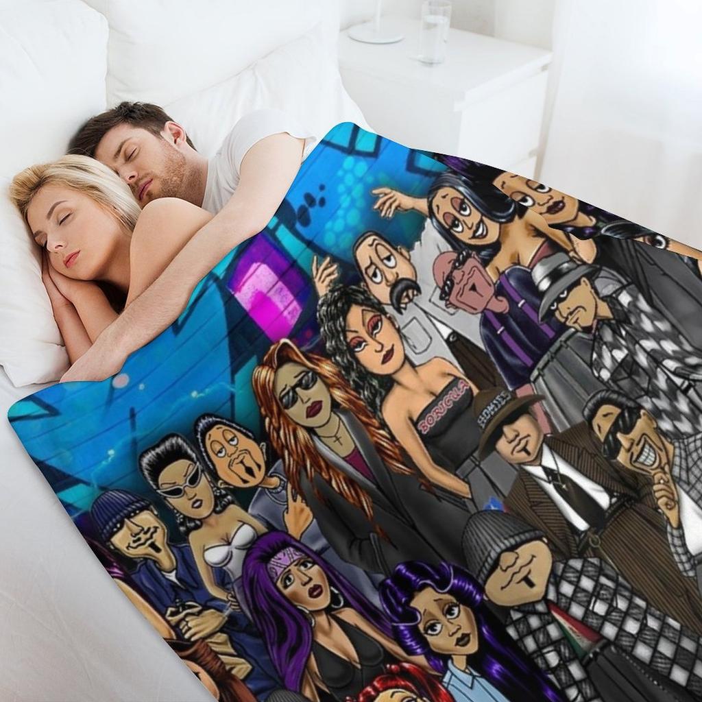 Lil Homies Posters Throw Blanket Sofas Large warm for winter Cute Blankets