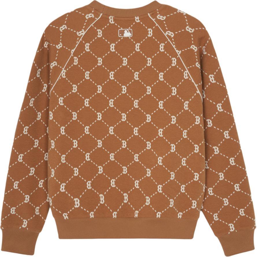 New MLB Boston Red Sox Sweatshirt Unisex Camel 3AMTM0144-43CAS