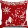 Federa Cuscino con Stampa Natalizia Decorazione Soggiorno Casa Babbo Natale Abbraccio Nuovo Divano Cuscino di Natale