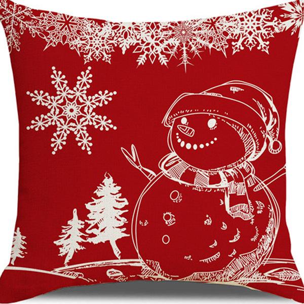 Federa Cuscino con Stampa Natalizia Decorazione Soggiorno Casa Babbo Natale Abbraccio Nuovo Divano Cuscino di Natale