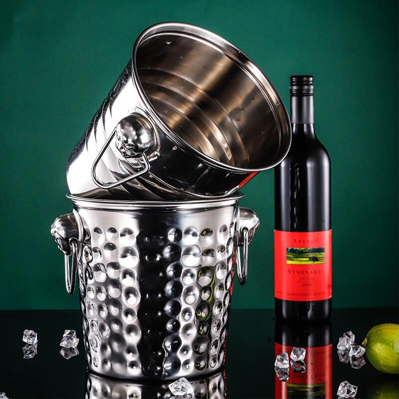 ZISIZ Stainless Steel Tiger Head Ice Bucket