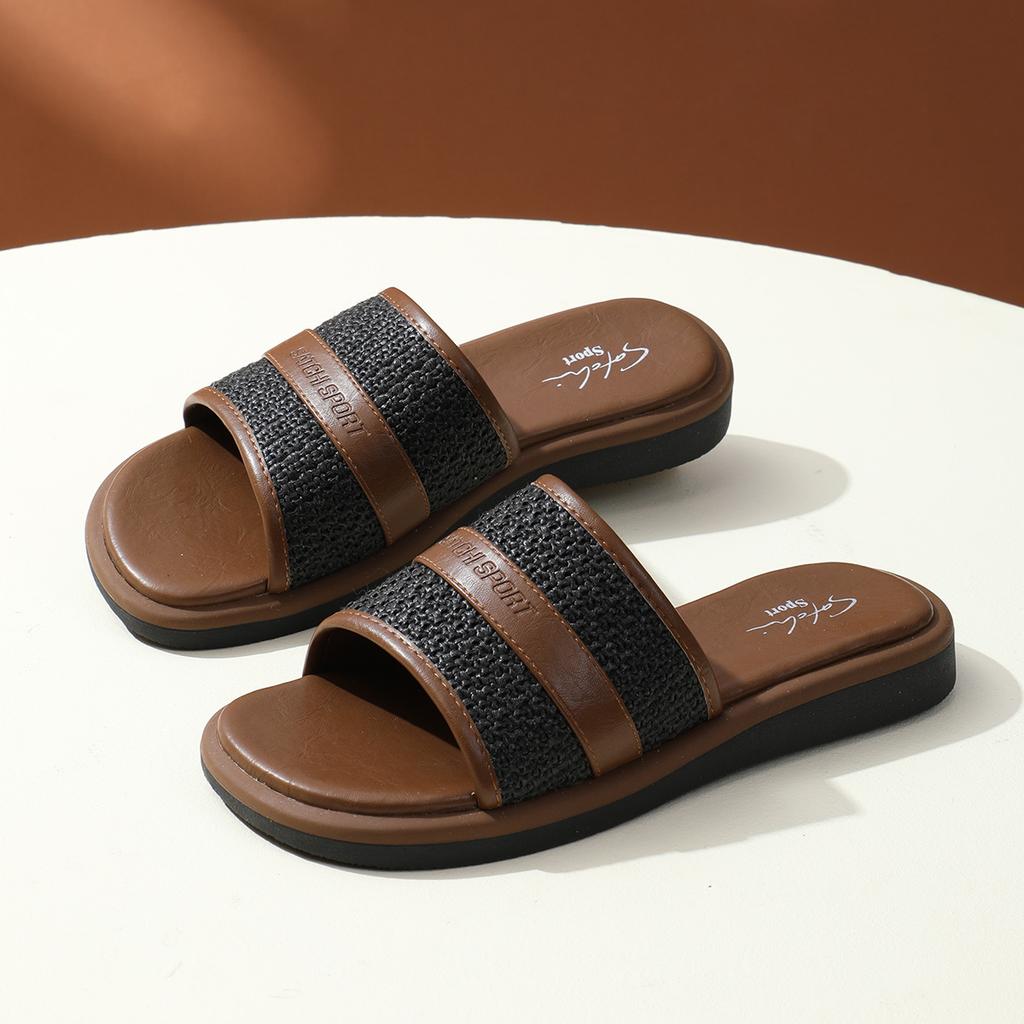 Shachi Sport Retro Color Contrasting Fashion Slippers