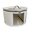 Outdoors Travel Storage Bucket Collapsible Dustproof Half Transparent Large Capacity Portable Felt Hat Storage Case For Home