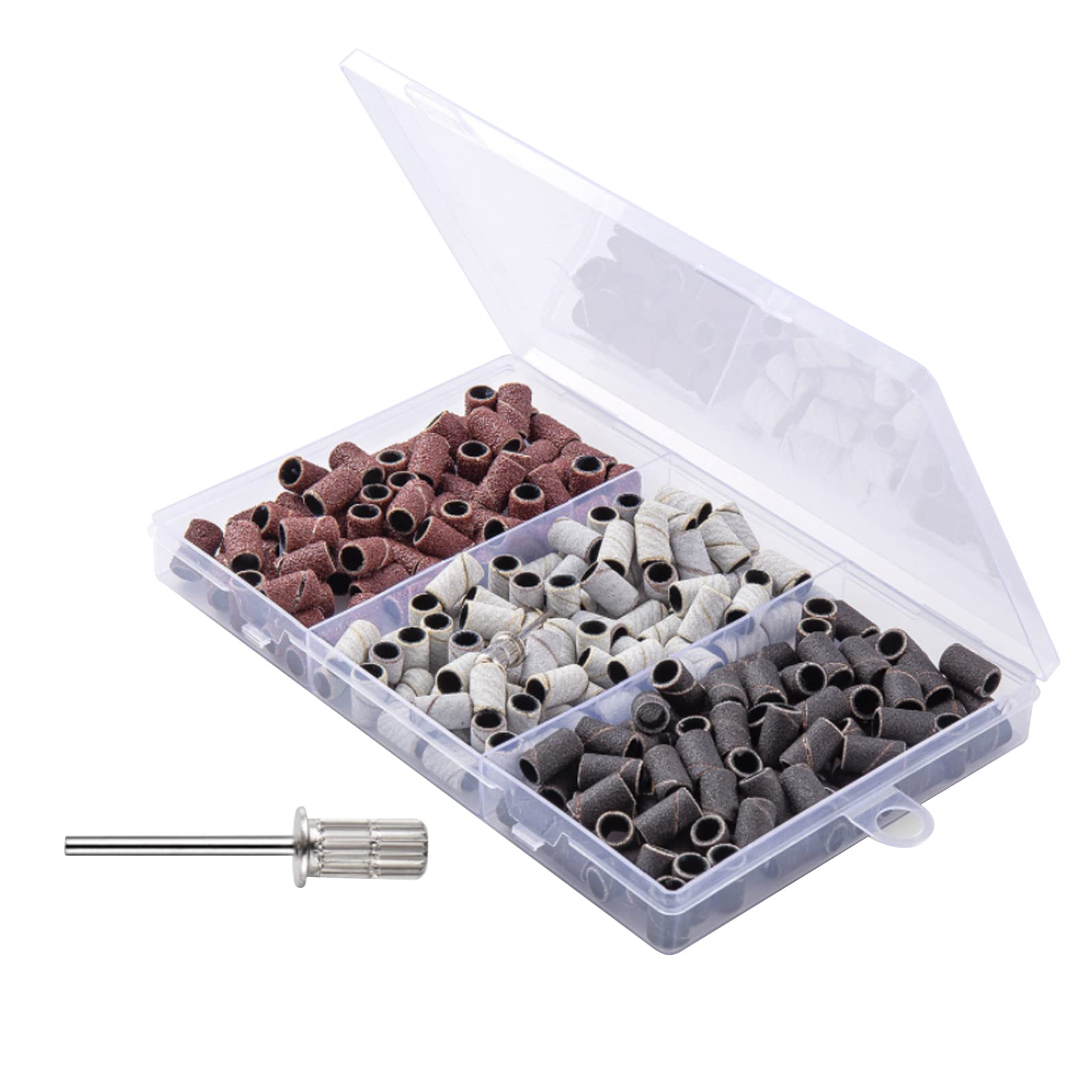 

Tidyworm Nail Care Tool Nail Sanding Band Set Nail Drill Bit 80# 120# 180# +