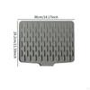 Dish Drying Mat Silicone Pad for Kitchen Surface with Drainage