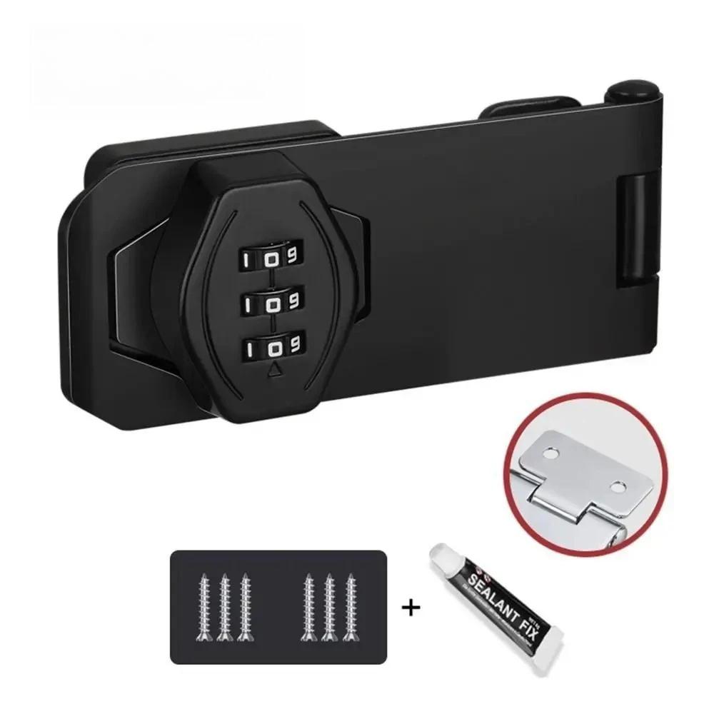 3-stelliger Haussicherheitsschrank Passwortschlösser Schlüssellos Schublade Kombinationscodiert Türschrank Heimwerkerbedarf Zinklegierung