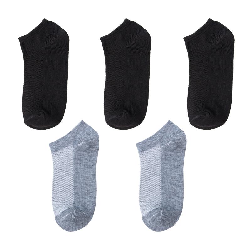 5/10Pairs Women Socks Breathable Sports Socks Solid Color Boat Socks Comfortable Soft Cotton Unisex Ankle Socks