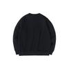 Anta Letter Round Neck Fleece Thick Warm Loose Sweatshirt Unisex Sweatshirt Black 952248713-2