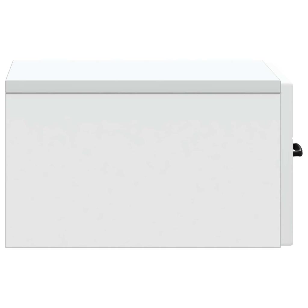 Wall Mounted Nightstand White 34.5 x 33 x 20 cm Engineered Wood