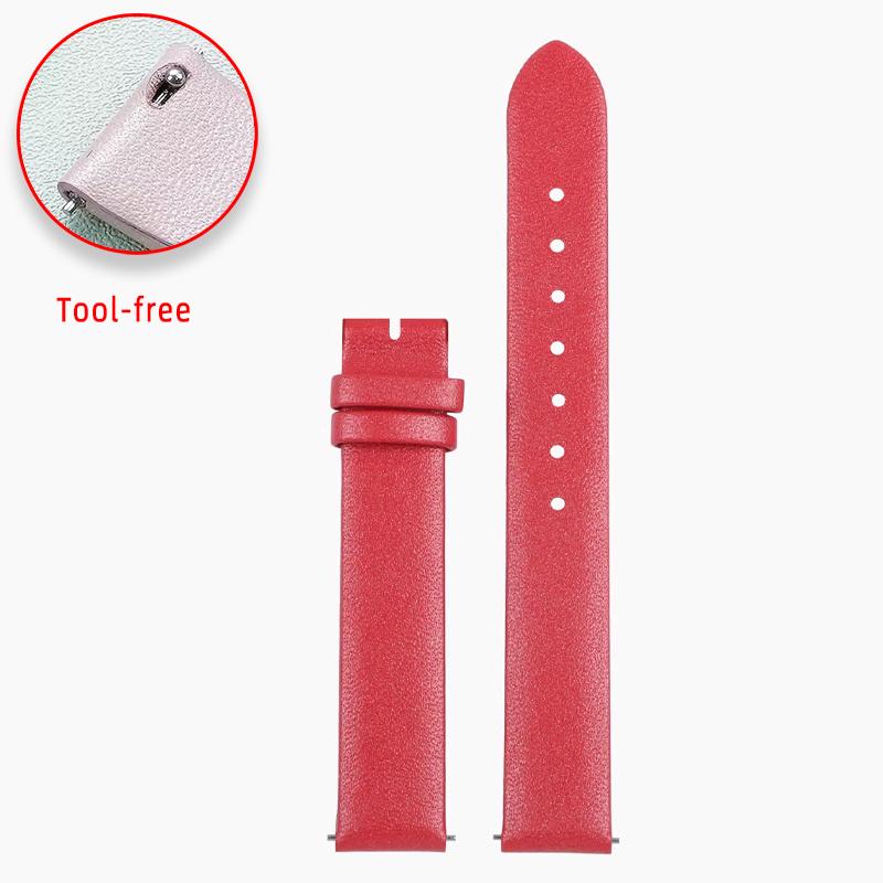 

COW LEATHER Watchband Quick Release For FIYTA L851000 L851001 Flower Language LA805002 Leather Women s Watch Strap 12mm 14mm 16mm
