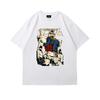 Gundam Shortsleeved Printed Tshirt 2025 Summer Male Tide Brand Cartoon Printing Pure Cotton Loose Youth Round Neck Tshirt