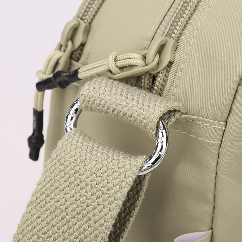 Solid Color Nylon Crossbody Bag Multi Pocket Casual Shoulder Bag for Women