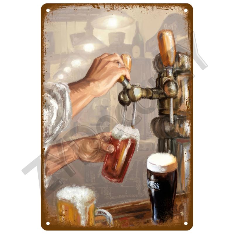 Beer Metal Sign Funny Poster Home Decor For Bar Pub Club Man Cave Tin Sign Rum Brand Vintage Wall Decoration Art Plate Mural