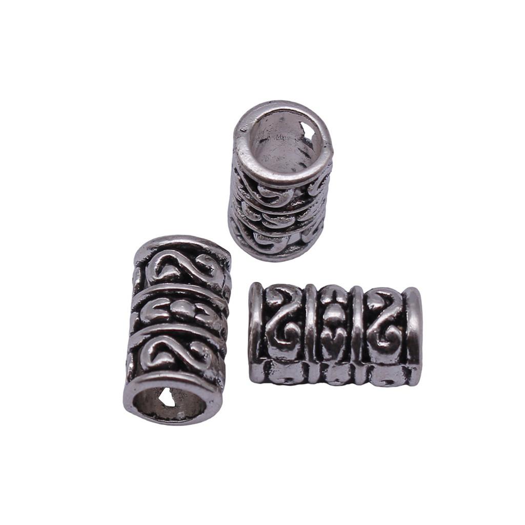 Tribal Pattern Tube Beads Charms Braided Spacer Beading For Jewelry Materials