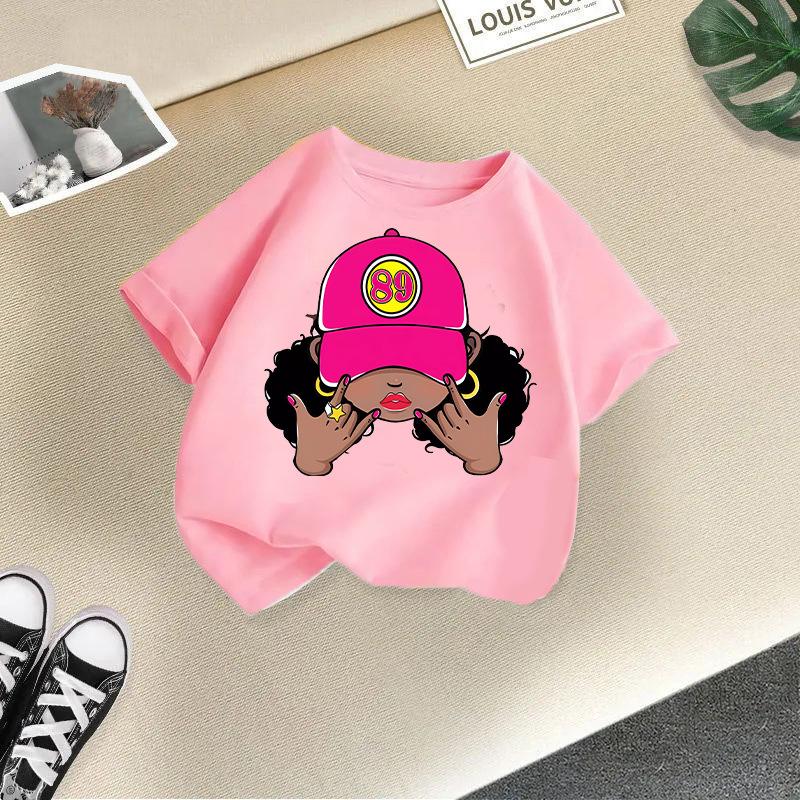 Tween Kleidung für Mädchen Niedliches grafisches Kurzarmshirt für Mädchen Weiche Kleinkind Sommerkleidung Mädchen Größe 4-14 Jahre Kleidung Mädchen Tops