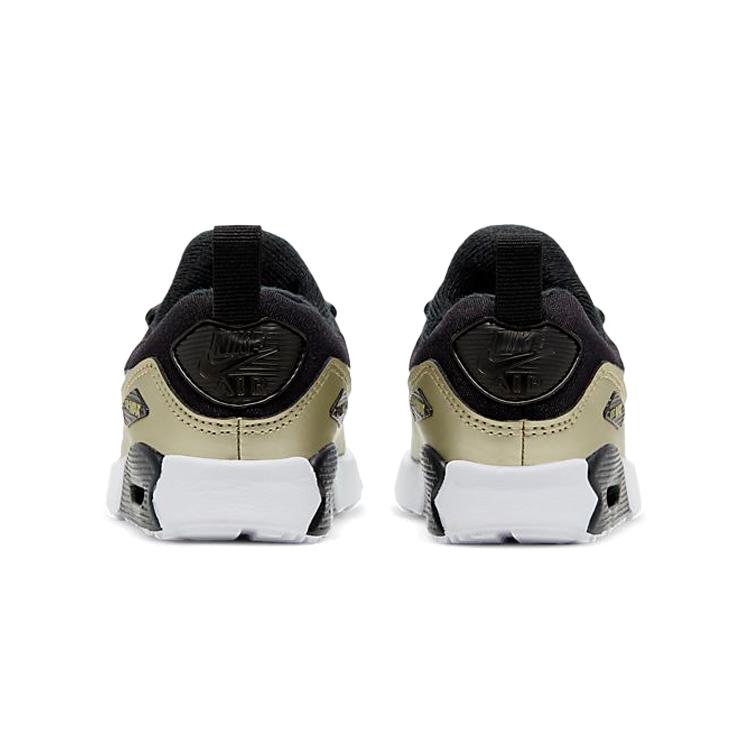 Nike Air Max 90 Tiny BT Low top Toddler Shoes Black Gold Infant And Toddler DC9201-091